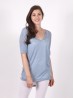 Breathable V Neck High-Low Short Sleeved Loose Top